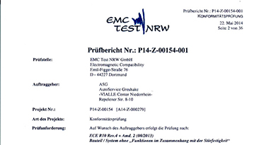 Germany EMC Test